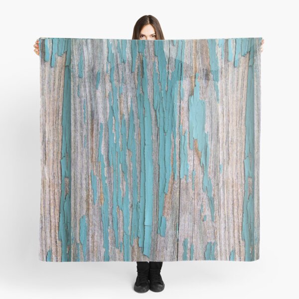 Shabby rustic weathered wood turquoise Scarf