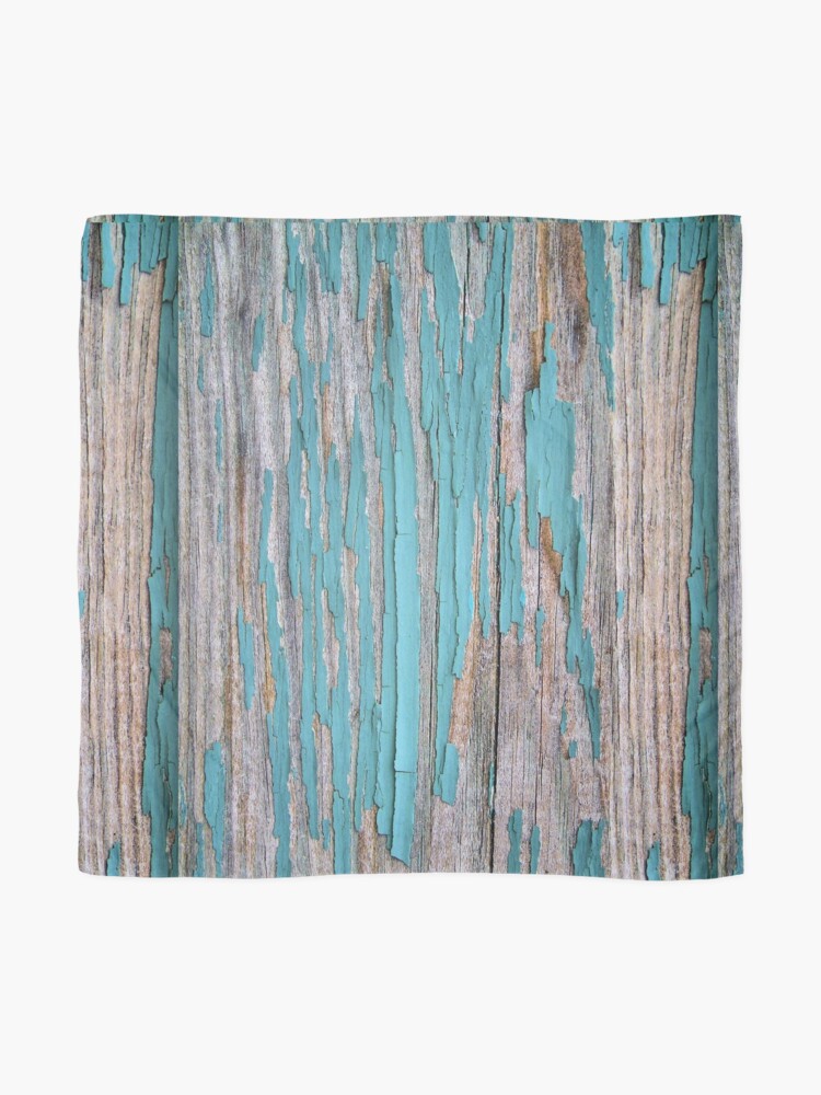 Alternate view of Shabby rustic weathered wood turquoise Scarf