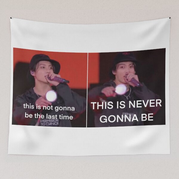 Item preview, Jungkook "THIS IS NEVER GONNA BE" Concert Meme designed and sold by mrsbangtan.
