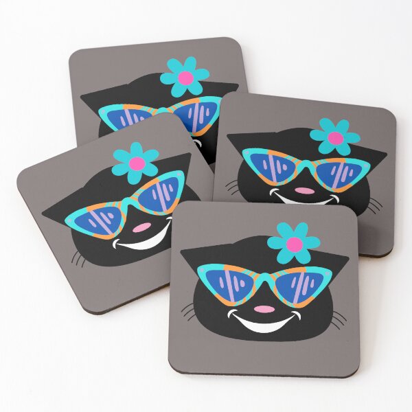 Item preview, Face of cute kitten with colored glasses. designed and sold by EMIPRINCESS.