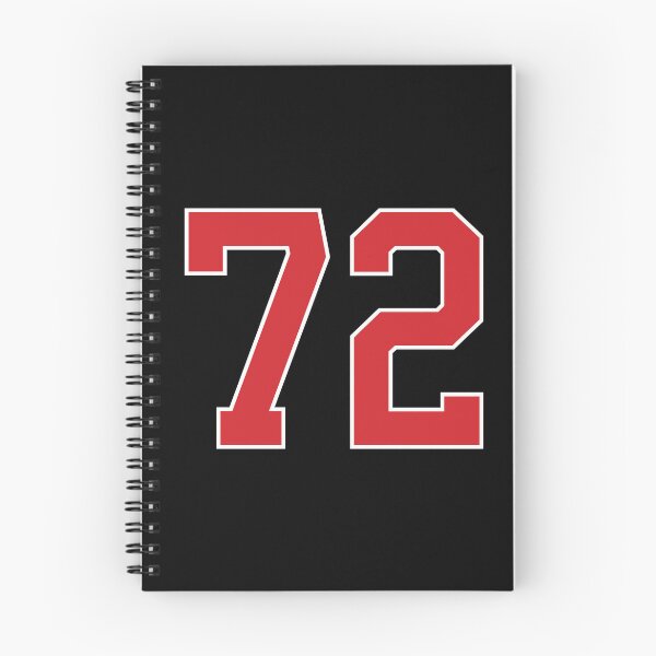 Item preview, Sports Number 72, red black color lucky sport seventy two designed and sold by ArtIsParty.