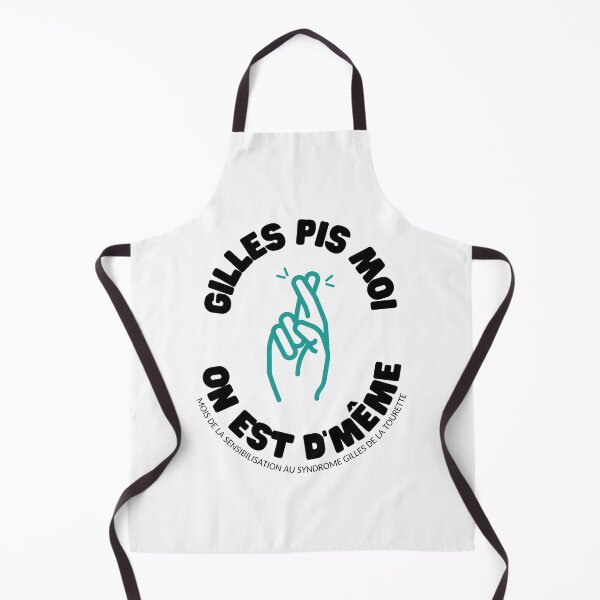 Item preview, "Gilles piss me..." black letters designed and sold by AQSTourette.