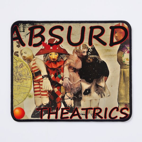 Item preview, Absurd theatrics, maps, globe,dolls, puppets, toys, clown, actress, actors, performance designed and sold by NessArtByEwa.