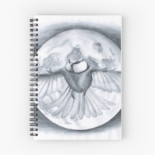 Item preview, blue tit and the moon designed and sold by JoeEJackson.