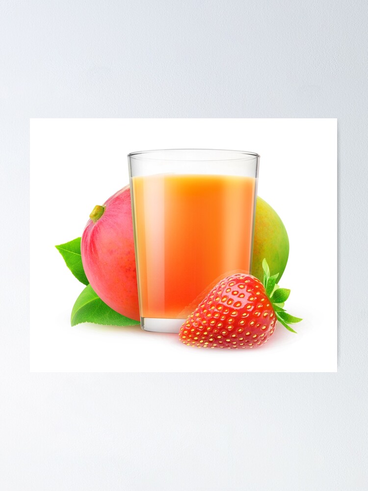 Fresh Fruit Juices Poster for Sale by 6hands