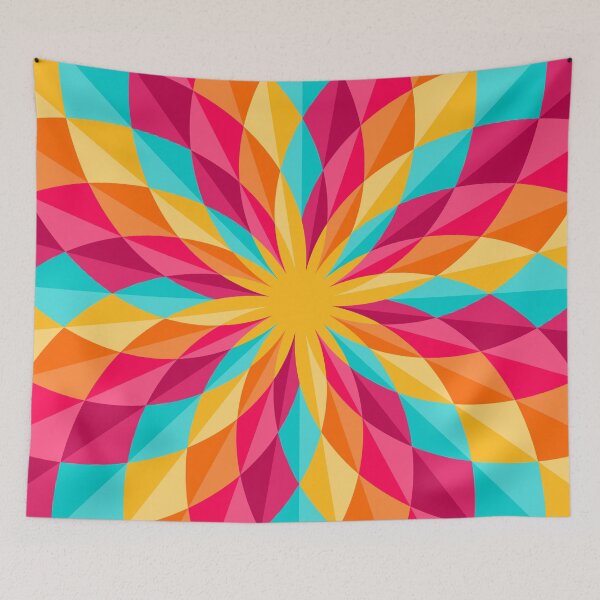 Item preview, Paradise flower, festive geometric pattern  designed and sold by Slanapotam.