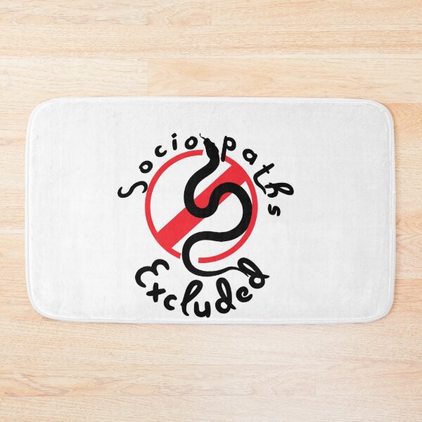 Item preview, Sociopaths Excluded - not so subtle T's big logo  designed and sold by SpArtk.
