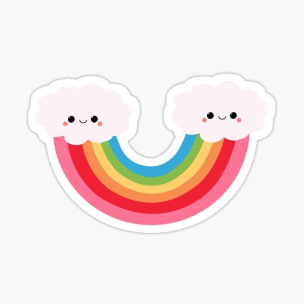 Sourire arc-en-ciel Sticker