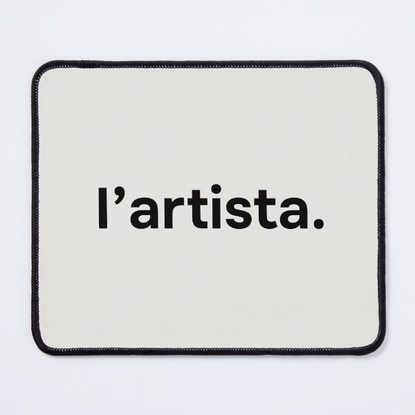 Item preview, L’artista. Artist in Italia. Minimalistic black lettering. designed and sold by helga-wigandt.