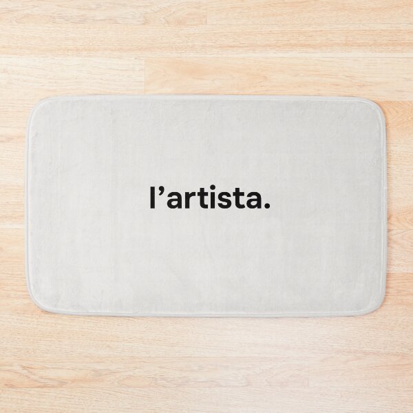 Item preview, L’artista. Artist in Italia. Minimalistic black lettering. designed and sold by helga-wigandt.