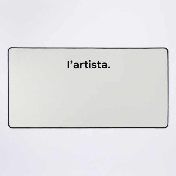 Item preview, L’artista. Artist in Italia. Minimalistic black lettering. designed and sold by helga-wigandt.