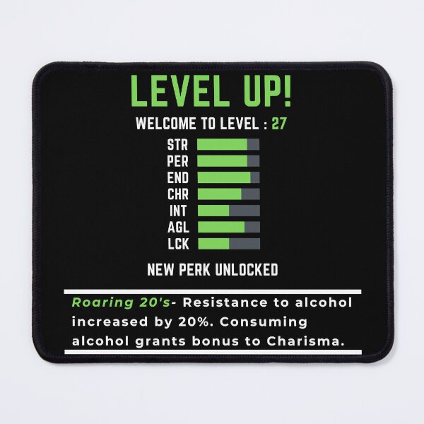 Item preview, Level up! Welcome to Level 27, 27th birthday designed and sold by Tony ⭐⭐⭐⭐⭐.