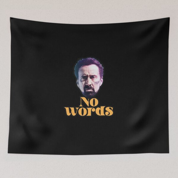 Item preview, No Words - Nicolas Cage Classic T-Shirt designed and sold by TomHildebrand.