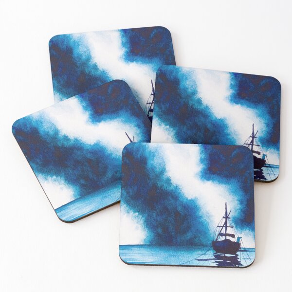 Item preview, Boat on Stormy Seas in Watercolour designed and sold by Chantellearts.