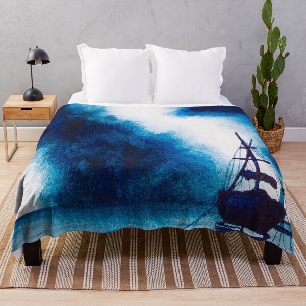 Item preview, Boat on Stormy Seas in Watercolour designed and sold by Chantellearts.