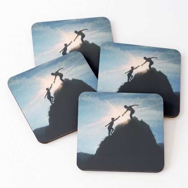 Item preview, friends climbing a mountain designed and sold by psychoshadow.