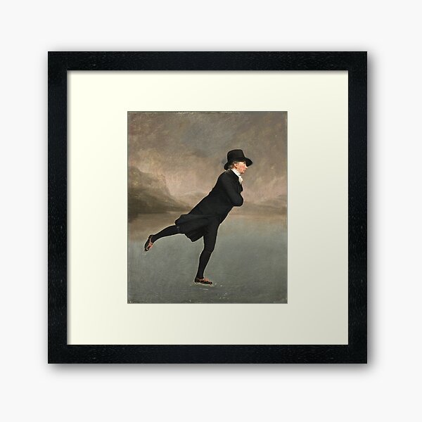 Henry Raeburn - Reverend Dr Robert Walker (1755 - 1808) Skating On Duddingston Loch Framed Art Print