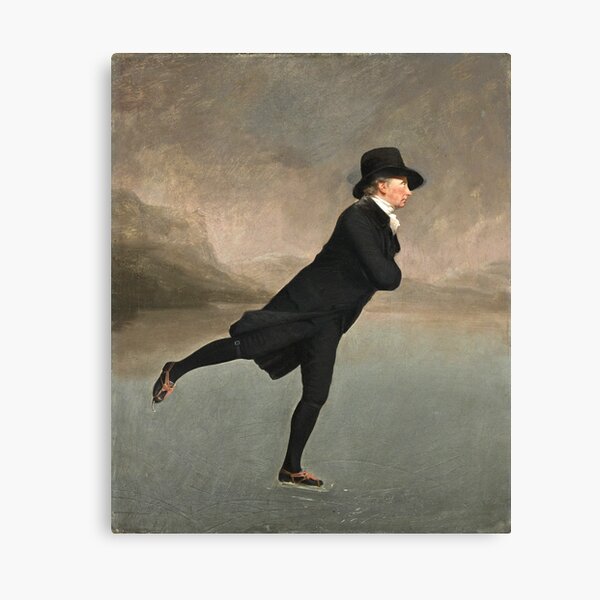Henry Raeburn - Reverend Dr Robert Walker (1755 - 1808) Skating On Duddingston Loch Canvas Print