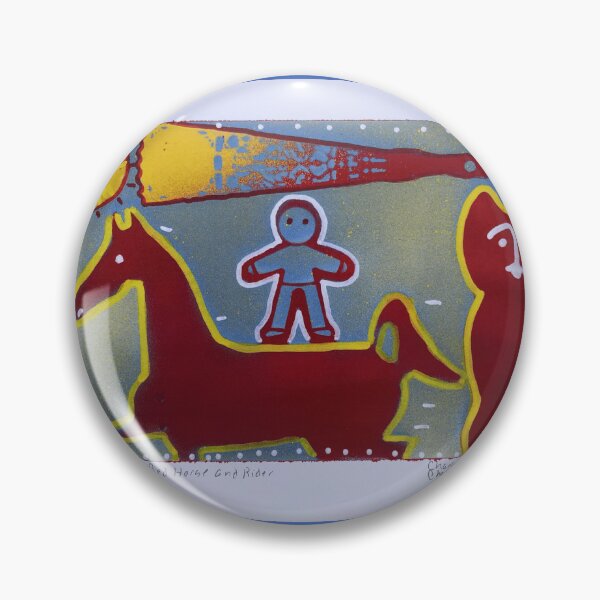 Item preview, Cat with Red Horse and Rider (2021) designed and sold by CharlieDingler.