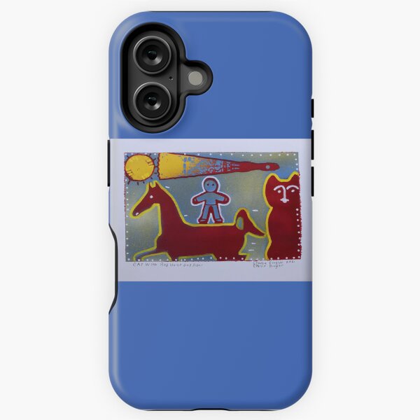 Aperçu de l'œuvre Chat avec cheval rouge et cavalier (2021) créée et vendue par CharlieDingler.