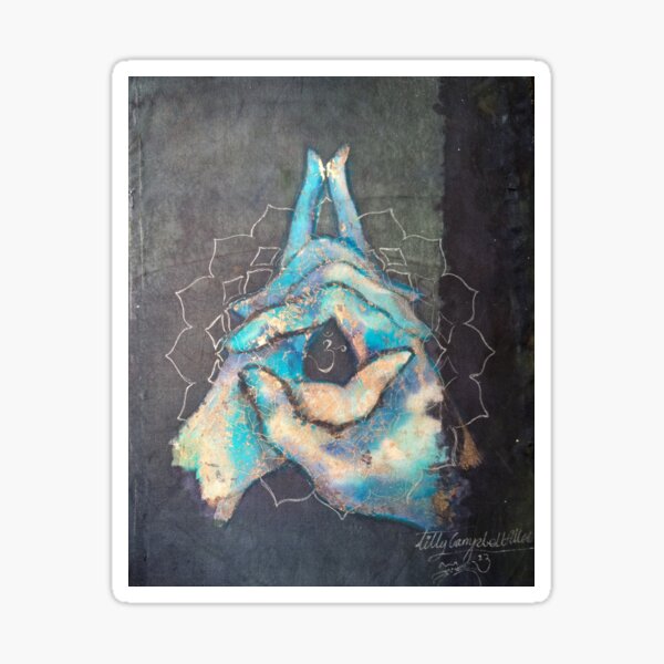 Item preview, Ascension - crown 'blue hand' chakra mudra designed and sold by Nachaya.