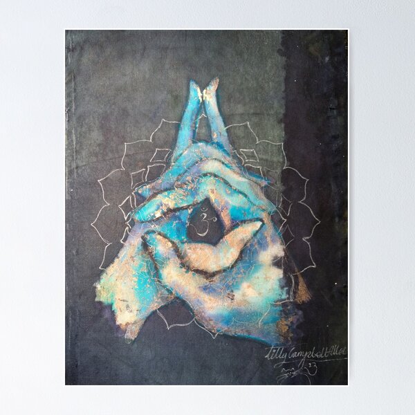 Item preview, Ascension - crown 'blue hand' chakra mudra designed and sold by Nachaya.