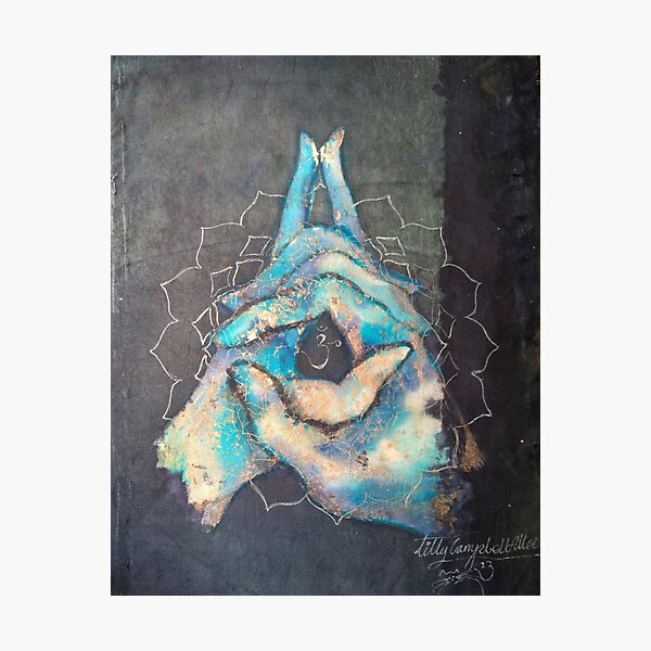 Item preview, Ascension - crown 'blue hand' chakra mudra designed and sold by Nachaya.