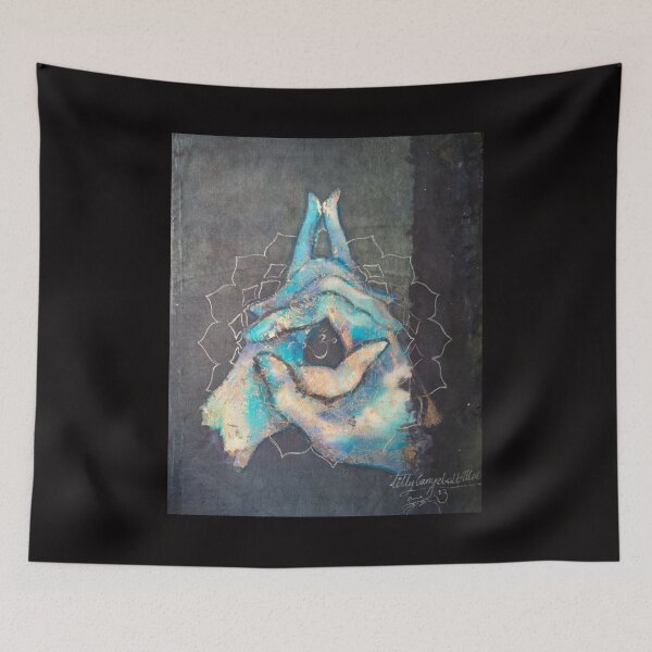 Item preview, Ascension - crown 'blue hand' chakra mudra designed and sold by Nachaya.
