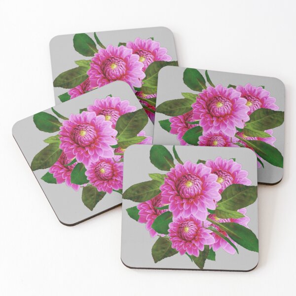 Item preview,  AWESOME PURPLE DAHLIA FLORALS GREY  ART designed and sold by sharlesart.