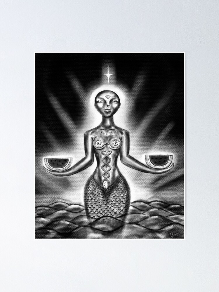 "mami wata (yemoja, yemaya, yemonja)" Poster for Sale by yazziemojo