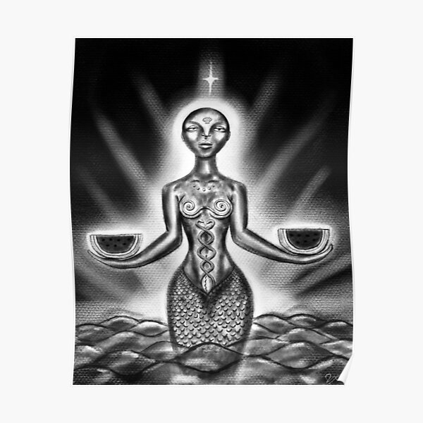 "mami wata (yemoja, yemaya, yemonja)" Poster for Sale by yazziemojo