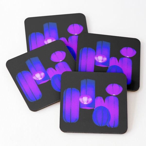 Item preview, Abstract lanthers in purple blue colors by Iritof designed and sold by iritof.