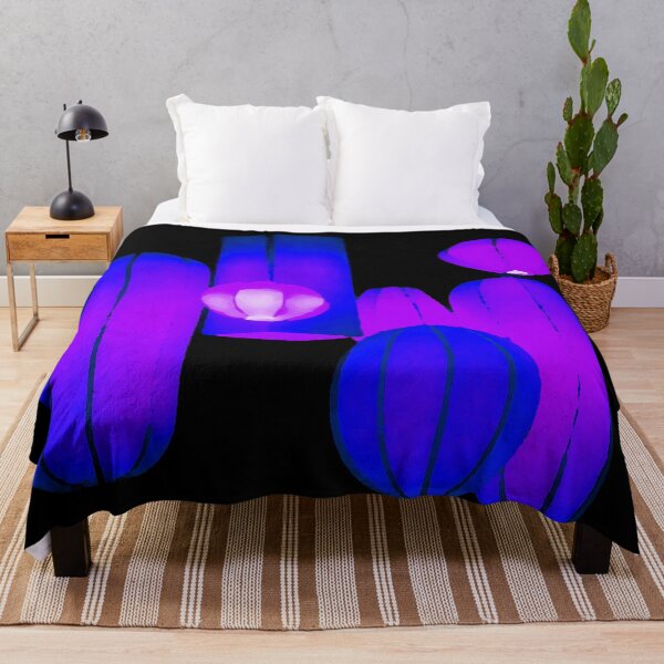 Item preview, Abstract lanthers in purple blue colors by Iritof designed and sold by iritof.