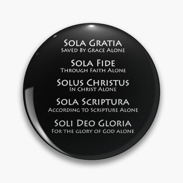 Item preview, The 5 Solas of the Christian Faith White Ink designed and sold by KCTraders.