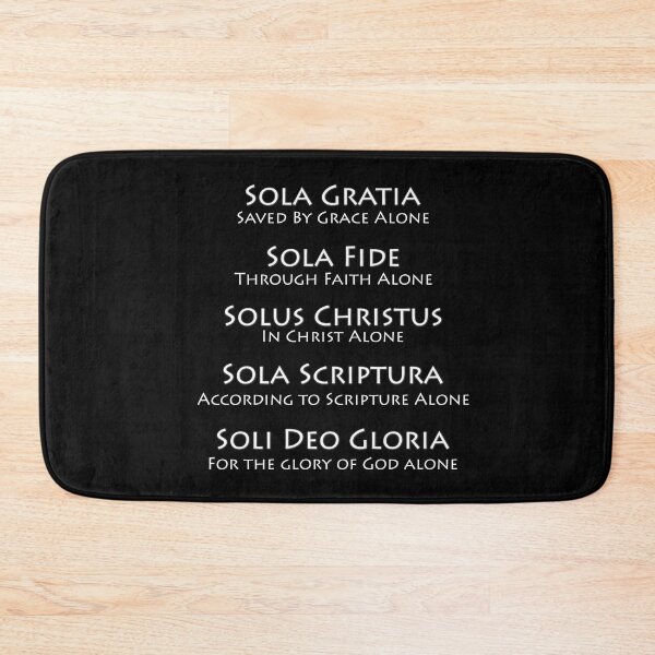 Item preview, The 5 Solas of the Christian Faith White Ink designed and sold by KCTraders.