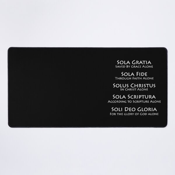 Item preview, The 5 Solas of the Christian Faith White Ink designed and sold by KCTraders.