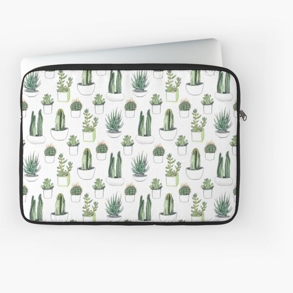 Watercolour cacti & succulents Laptop Sleeve