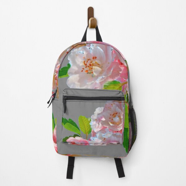 Item preview, PINK FLOWER BLOSSOMS ABSTRACT PATTERN ON GREY ART designed and sold by sharlesart.
