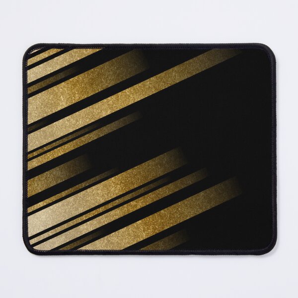 Item preview, Abstract Gold and Black Striped designed and sold by SoccaTamam.