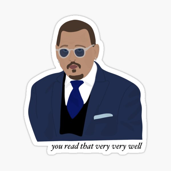 Johnny Depp ouï-dire Sticker