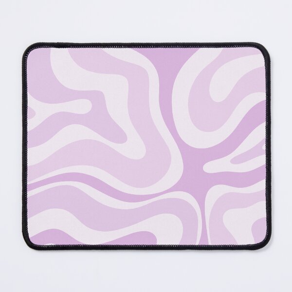 Item preview, Modern Retro Liquid Swirl Abstract in Light Lilac designed and sold by kierkegaard.
