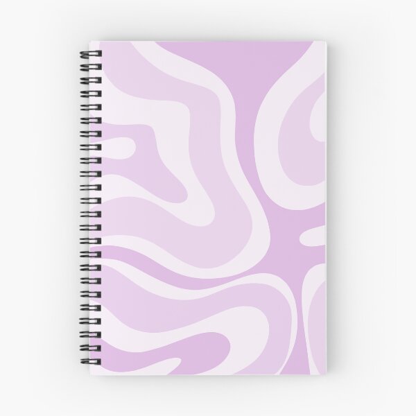 Item preview, Modern Retro Liquid Swirl Abstract in Light Lilac designed and sold by kierkegaard.