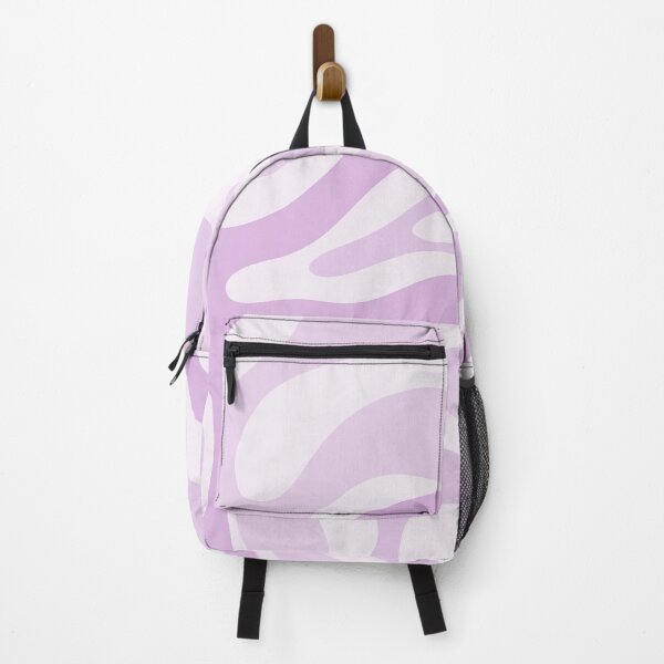 Item preview, Modern Retro Liquid Swirl Abstract in Light Lilac designed and sold by kierkegaard.