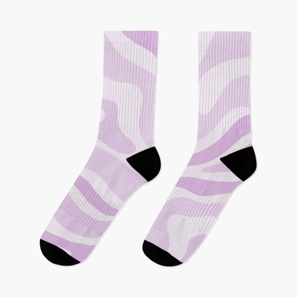 Item preview, Modern Retro Liquid Swirl Abstract in Light Lilac designed and sold by kierkegaard.