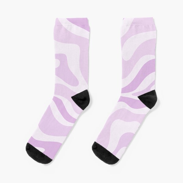 Item preview, Modern Retro Liquid Swirl Abstract in Light Lilac designed and sold by kierkegaard.