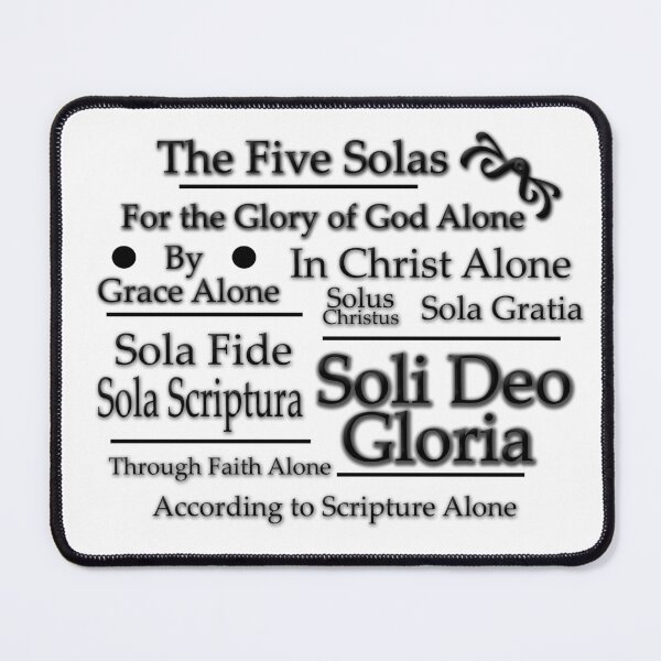 Item preview, 5 Solas of the Christian Faith: Sola Gratia, Sola Fide, Solus Christus, Sola Scriptura, Soli Deo Gloria designed and sold by KCTraders.