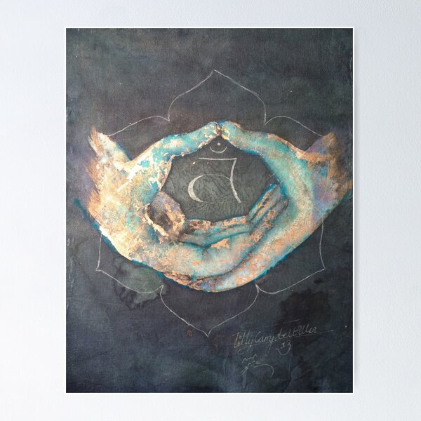 Item preview, Svadhisthana - sacral 'blue hand' chakra mudra designed and sold by Nachaya.