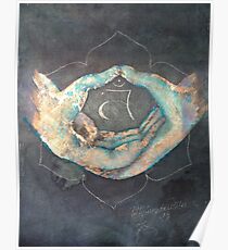 Svadhisthana - sacral 'blue hand' chakra mudra Poster