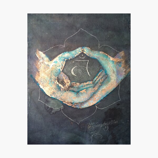 Item preview, Svadhisthana - sacral 'blue hand' chakra mudra designed and sold by Nachaya.