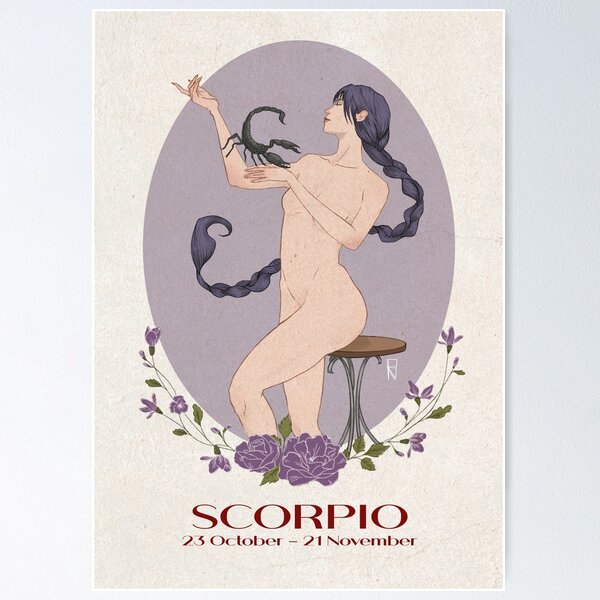 Item preview, Scorpio Zodiac sign poster horoscope t-shirt designed and sold by RossanaDitto.